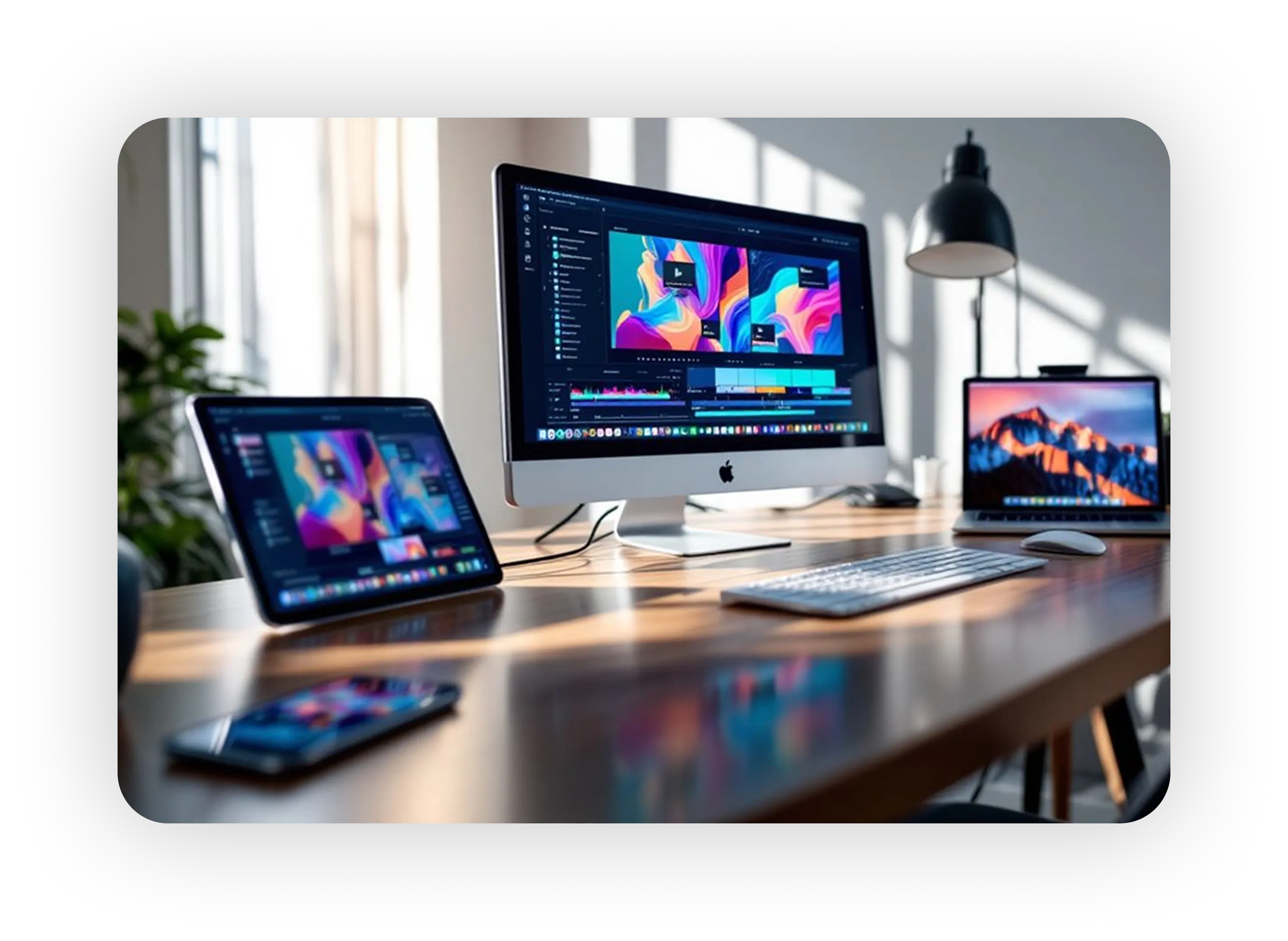 Multi-format content and social interaction modules background