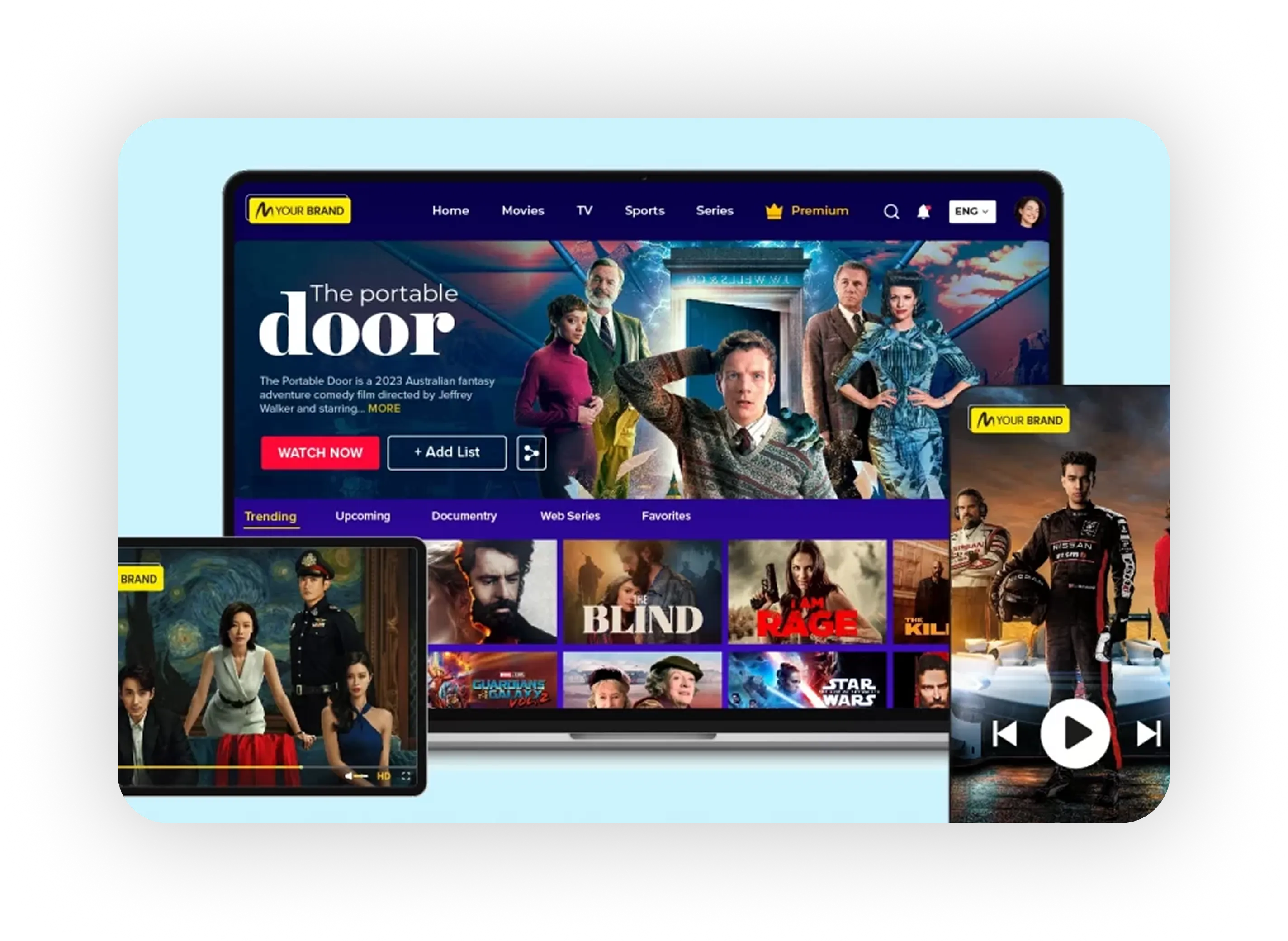 White-label short video app development background